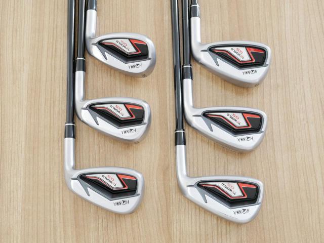 Iron set : Honma : ชุดเหล็ก Honma Tour World GS (ออกปี 2021 ใบใหญ่ ตีง่าย ไกล) มีเหล็ก 6-10,Sw (6 ชิ้น) ก้านกราไฟต์ Honma Speedtuned 48 Flex SR