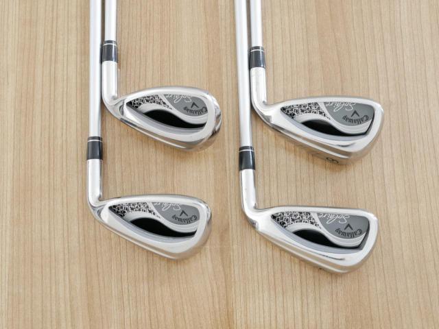 Lady club : All : ชุดเหล็ก Callaway Solaire (ใบใหญ่ ตีง่ายมาก) มีเหล็ก 7,9,Pw,Sw (4 ชิ้น) ก้านกราไฟต์ Flex L
