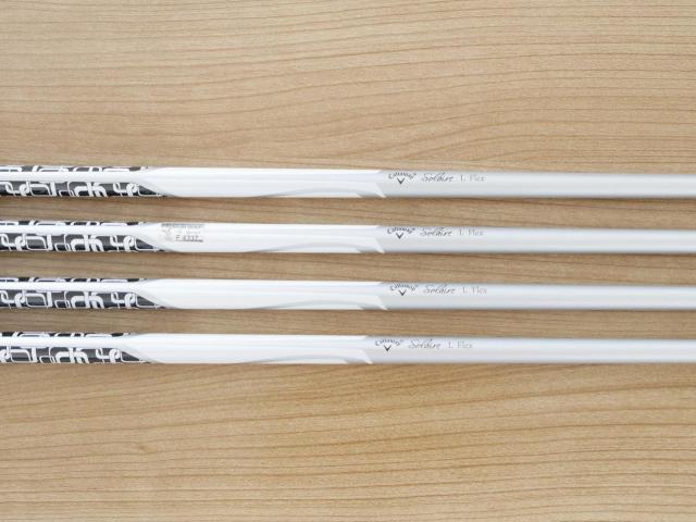 Lady club : All : ชุดเหล็ก Callaway Solaire (ใบใหญ่ ตีง่ายมาก) มีเหล็ก 7,9,Pw,Sw (4 ชิ้น) ก้านกราไฟต์ Flex L