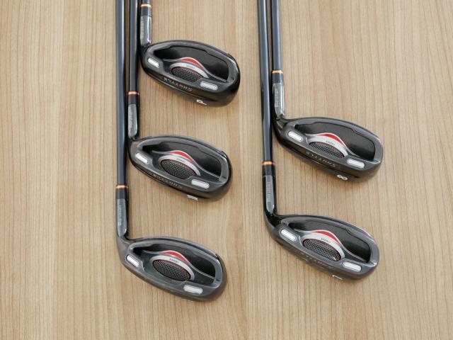 Iron set : Maruman : ชุดเหล็กกระเทย Maruman Shuttle i3000x มีเหล็ก 7-10,Pw (5 ชิ้น) ก้านกราไฟต์ Flex R 