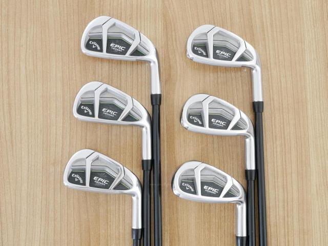 Iron set : Callaway : ชุดเหล็ก Callaway EPIC Star (ปี 2018 หน้าเด้ง โกงองศา ตีไกลมากๆ) มีเหล็ก 6-Pw,Aw (6 ชิ้น) ก้านกราไฟต์ Fujikura Speeder Evolution Flex R