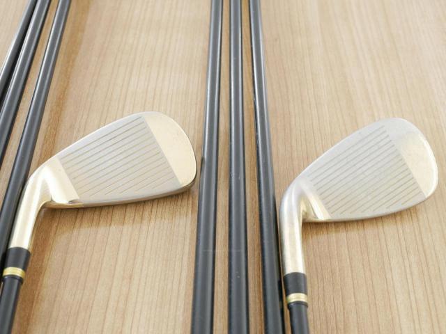 Iron set : Katana : ชุดเหล็กกระเทย Katana Voltio G Series มีเหล็ก 6-Pw,Aw,As,Sw (8 ชิ้น ระยะเทียบเท่า เหล็ก 6-Pw,Aw,Sw) ก้าน Tour AD VT-5 Flex SR