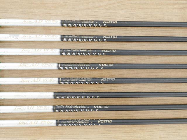 Iron set : Katana : ชุดเหล็กกระเทย Katana Voltio G Series มีเหล็ก 6-Pw,Aw,As,Sw (8 ชิ้น ระยะเทียบเท่า เหล็ก 6-Pw,Aw,Sw) ก้าน Tour AD VT-5 Flex SR