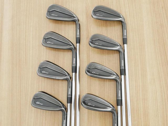 Iron set : Ping : ชุดเหล็ก Ping G710 (ปี 2021 Japan Spec. ใบใหญ่ ง่ายที่สุด ไกลที่สุดของ Ping) มีเหล็ก 5-Pw,Aw,Sw (8 ชิ้น)  ก้านเหล็ก NS Pro Zelos 7 Flex S