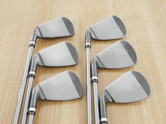 Iron set : PRGR : ชุดเหล็กกระเทย PRGR New Egg Iron (รุ่นปี 2017 ตีง่ายและไกลมาก) มีเหล็ก 6-Pw,Aw (6 ชิ้น) ก้านกราไฟต์ Flex R (M-37)