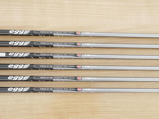 Iron set : PRGR : ชุดเหล็กกระเทย PRGR New Egg Iron (รุ่นปี 2017 ตีง่ายและไกลมาก) มีเหล็ก 6-Pw,Aw (6 ชิ้น) ก้านกราไฟต์ Flex R (M-37)