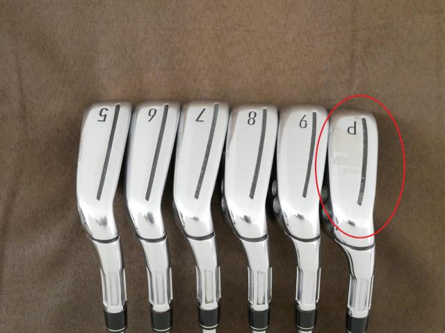 Iron set : Taylormade : **มีตำหนิ** ชุดเหล็ก Taylormade M CGB (หน้าเด้ง ตีไกลสุดๆ ง่ายมากๆ) มีเหล็ก 5-Pw (6 ชิ้น) ก้านเหล็ก NS Pro 840 Flex S