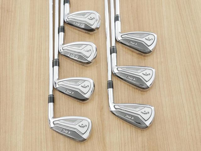 Iron set : Callaway : ชุดเหล็ก Callaway EPIC Forged Star (รุ่นท้อปสุด ปี 2020 ตีไกลกว่าปกติ 2 เบอร์) มีเหล็ก 6-Pw,Aw,Gw (7 ชิ้น) ก้านเหล็ก NS PRO ZELOS 7 FLEX S