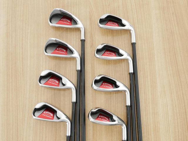 Iron set : Callaway : ชุดเหล็ก Callaway Big Bertha (ใบใหญ่ ตีง่าย) มีเหล็ก 4-Pw,Sw (8 ชิ้น) ก้านกราไฟต์ Flex R