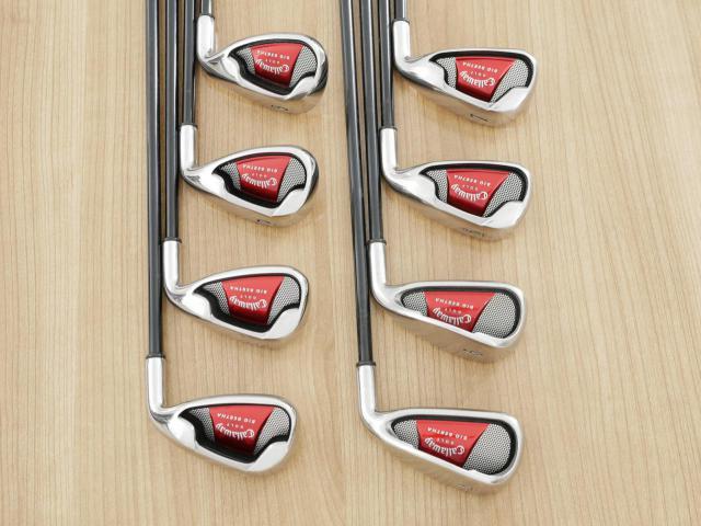 Iron set : Callaway : ชุดเหล็ก Callaway Big Bertha (ใบใหญ่ ตีง่าย) มีเหล็ก 4-Pw,Sw (8 ชิ้น) ก้านกราไฟต์ Flex R