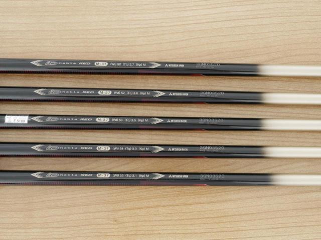 Iron set : PRGR : ชุดเหล็ก PRGR ID Nabla Red (รุ่นท๊อปสุด หน้าเด้ง ไกลมาก) มีเหล็ก 6-Pw (5 ชิ้น) ก้านกราไฟต์ M-37 Flex R