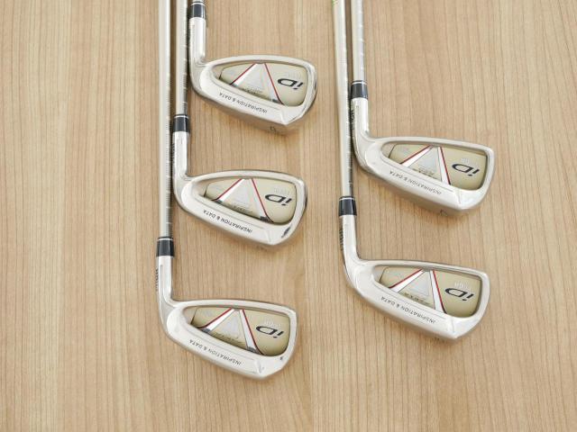 Iron set : PRGR : ชุดเหล็ก PRGR ID Nabla Red (รุ่นท๊อปสุด หน้าเด้ง ไกลมาก) มีเหล็ก 6-Pw (5 ชิ้น) ก้านกราไฟต์ M-37 Flex R