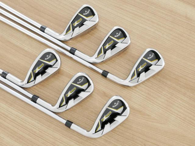 Iron set : Callaway : ชุดเหล็ก Callaway Warbird มีเหล็ก 5-Pw (6 ชิ้น) ก้านเหล็ก Uniflex