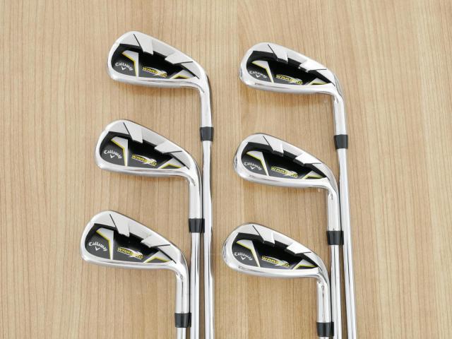 Iron set : Callaway : ชุดเหล็ก Callaway Warbird มีเหล็ก 5-Pw (6 ชิ้น) ก้านเหล็ก Uniflex