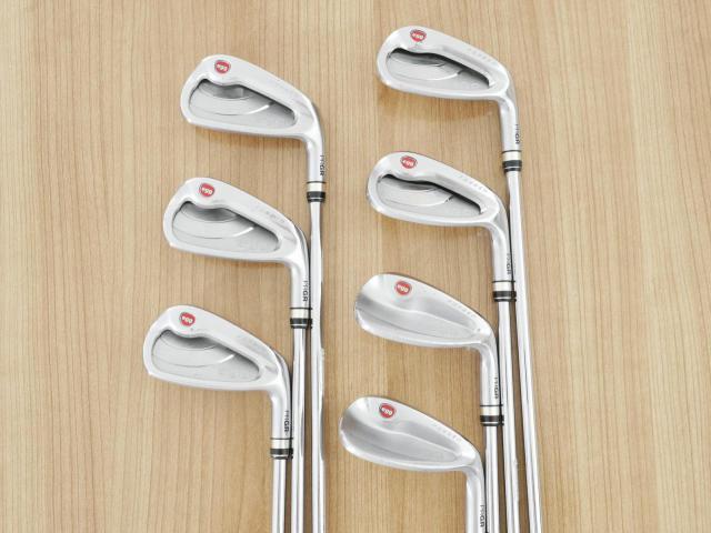 Iron set : PRGR : ชุดเหล็กกระเทย PRGR NEW Egg Forged (รุ่นปี 2020 ตีง่ายและไกลมากๆ เด้งสุดๆ COR 0.82) มีเหล็ก 7-Pw,Aw,As,Sw (7 ชิ้น) ก้านเหล็ก NS Pro 080 Flex SR (M40)