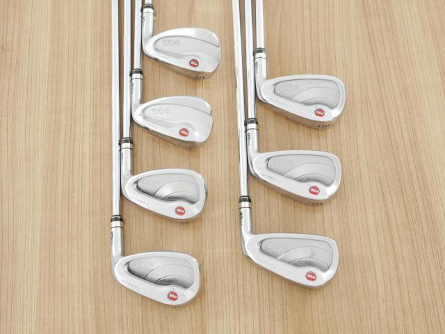 Iron set : PRGR : ชุดเหล็กกระเทย PRGR NEW Egg Forged (รุ่นปี 2020 ตีง่ายและไกลมากๆ เด้งสุดๆ COR 0.82) มีเหล็ก 7-Pw,Aw,As,Sw (7 ชิ้น) ก้านเหล็ก NS Pro 080 Flex SR (M40)