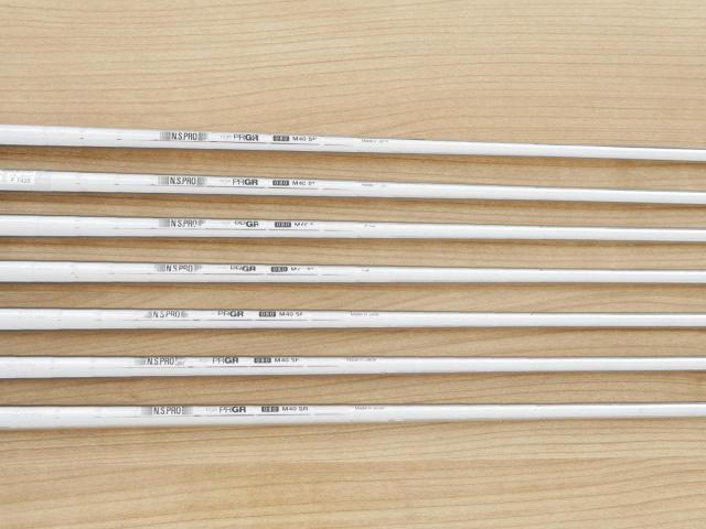 Iron set : PRGR : ชุดเหล็กกระเทย PRGR NEW Egg Forged (รุ่นปี 2020 ตีง่ายและไกลมากๆ เด้งสุดๆ COR 0.82) มีเหล็ก 7-Pw,Aw,As,Sw (7 ชิ้น) ก้านเหล็ก NS Pro 080 Flex SR (M40)