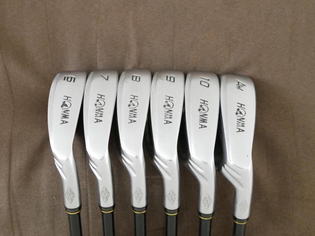 Iron set : Honma : ชุดเหล็ก Honma Beres MG702 มีเหล็ก 6-10,Aw (6 ชิ้น) ก้าน ARMRQ B49 FLex R (2 ดาว)