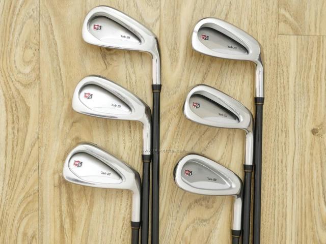 Iron set : Other Brand : ชุดเหล็ก Wilson TAB III (รุ่นท๊อปสุด หน้าเด้ง ตีไกล) มีเหล็ก 5-Pw (6 ชิ้น) ก้านกราไฟต์ Fujikura Speeder 801 Flex R