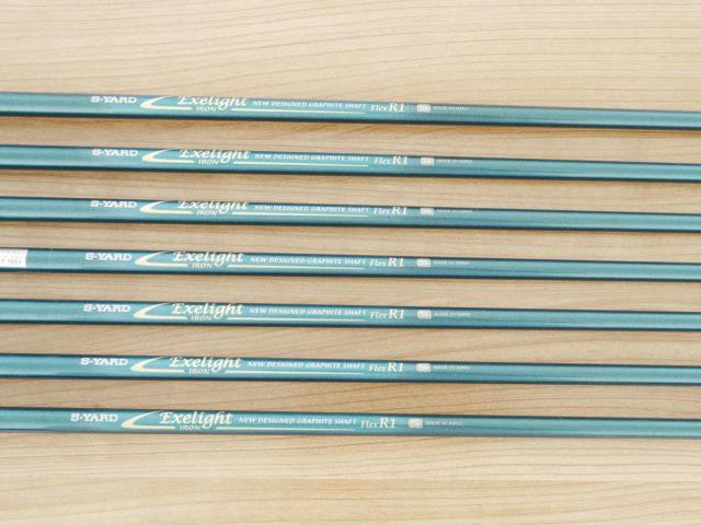 Iron set : Other Brand : ชุดเหล็ก S-Yard Exelight มีเหล็ก 5-Pw,Aw (7 ชิ้น) ก้านกราไฟต์ Flex R1
