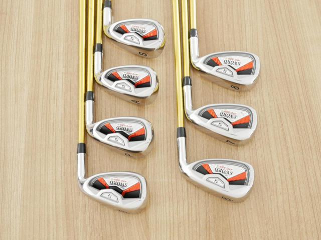 Iron set : Katana : ชุดเหล็ก Katana Sword ATC-589a (หน้าเด้ง) มีเหล็ก 6-Pw,Aw,Sw (7 ชิ้น) ก้านกราไฟต์ Fujikura Speeder 589 Flex SR