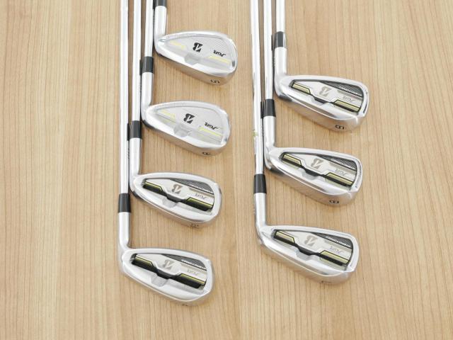 Iron set : Bridgestone : ชุดเหล็ก Bridgestone JGR Hybrid Forged (ตีไกลกว่าตัวอื่น 2 เบอร์) มีเหล็ก 7-P1,P2,Aw,Sw (7 ชิ้น) ก้านเหล็ก NS Pro ZELOS 8 Flex S