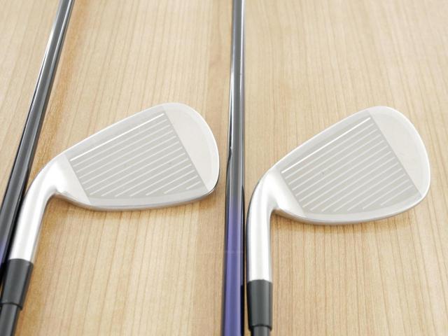 Iron set : Mizuno : ชุดเหล็ก Mizuno JPX EIII SV Titanium (ตัวท้อป ใบใหญ่ที่สุดของ Mizuno ตีง่ายมาก หน้าเด้ง ตีไกล) มีเหล็ก 6-Pw (5 ชิ้น) ก้านกราไฟต์ Flex SR