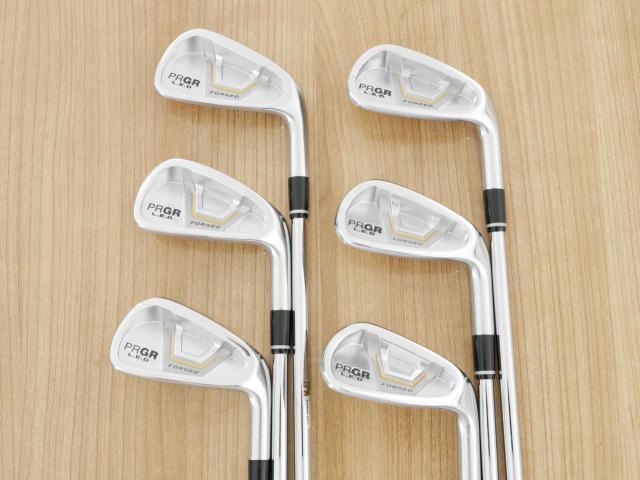 Iron set : PRGR : ชุดเหล็ก PRGR L.E.D Forged (นุ่ม สวย) มีเหล็ก 5-Pw (6 ชิ้น) ก้านเหล็ก NS Pro 950 Flex S