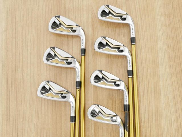 Iron set : Katana : **มีตำหนิ** ชุดเหล็ก Katana Sniper V (รุ่นท๊อป ใบใหญ่ ตีง่าย ไกล) มีเหล็ก 5-Pw,Sw (7 ชิ้น) ก้านกราไฟต์ Sword Gold Flex SR