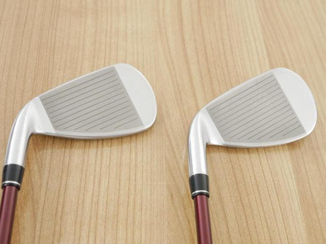 Iron set : PRGR : ชุดเหล็ก PRGR RS Red (รุ่นปี 2020 หน้าเด้ง ตีไกลมาก) มีเหล็ก 6-Pw,Aw (6 ชิ้น) ก้านกราไฟต์ Fujikura Speeder Evolution Flex R