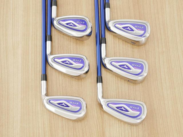 Lady club : All : ชุดเหล็ก Mizuno Efil 8 (ตีง่าย) มีเหล็ก 6-Pw,Sw (6 ชิ้น) ก้านกราไฟต์ Flex L