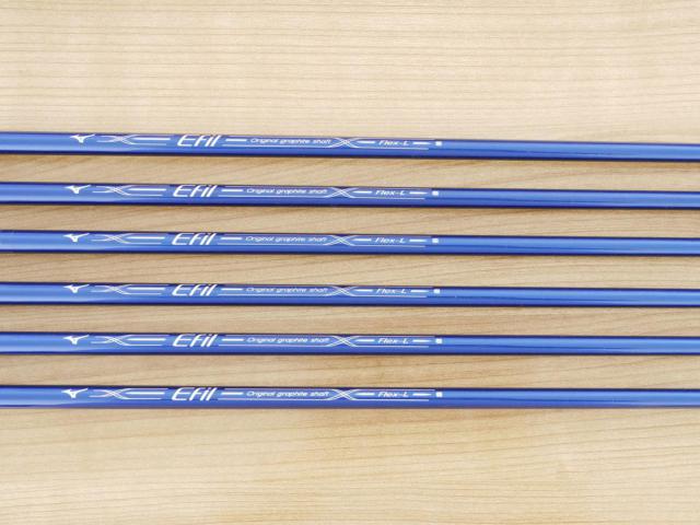 Lady club : All : ชุดเหล็ก Mizuno Efil 8 (ตีง่าย) มีเหล็ก 6-Pw,Sw (6 ชิ้น) ก้านกราไฟต์ Flex L