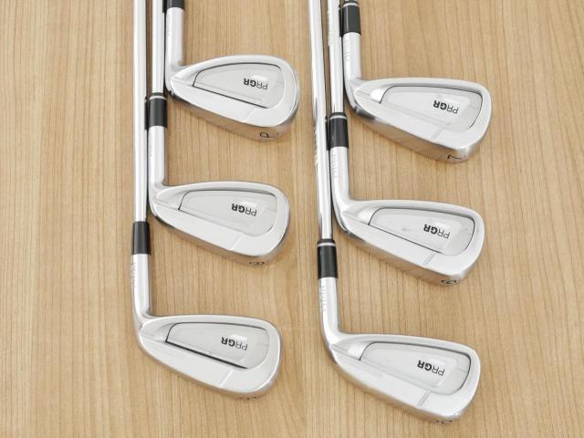 Iron set : PRGR : ชุดเหล็ก PRGR 02 Forged (ปี 2021 นุ่มมาก หายาก) มีเหล็ก 5-Pw (6 ชิ้น) ก้านเหล็ก NS Pro 85 Flex SR (M-40)