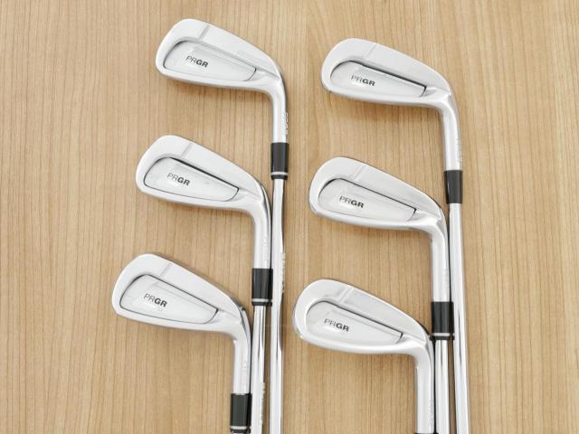 Iron set : PRGR : ชุดเหล็ก PRGR 02 Forged (ปี 2021 นุ่มมาก หายาก) มีเหล็ก 5-Pw (6 ชิ้น) ก้านเหล็ก NS Pro 85 Flex SR (M-40)
