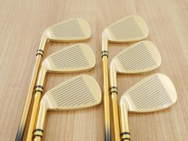 Iron set : Other Brand : **ของใหม่ ยังไม่แกะพลาสติก** ชุดเหล็ก Mutsumi Honma MH777 One Length (ใบใหญ่ ตีง่าย ไกล) มีเหล็ก 5-Pw (6 ชิ้น) ก้านกราไฟต์ Flex SR