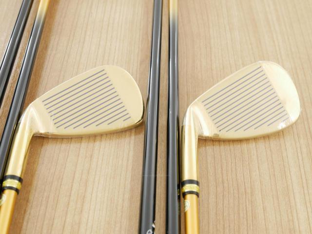 Iron set : Other Brand : **ของใหม่ ยังไม่แกะพลาสติก** ชุดเหล็ก Mutsumi Honma MH777 One Length (ใบใหญ่ ตีง่าย ไกล) มีเหล็ก 5-Pw (6 ชิ้น) ก้านกราไฟต์ Flex SR