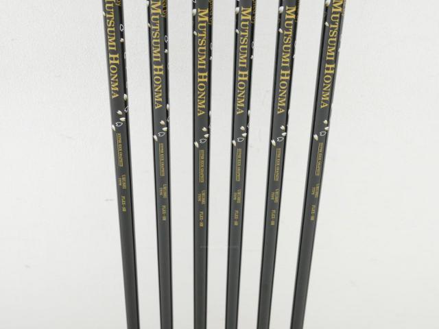 Iron set : Other Brand : **ของใหม่ ยังไม่แกะพลาสติก** ชุดเหล็ก Mutsumi Honma MH777 One Length (ใบใหญ่ ตีง่าย ไกล) มีเหล็ก 5-Pw (6 ชิ้น) ก้านกราไฟต์ Flex SR