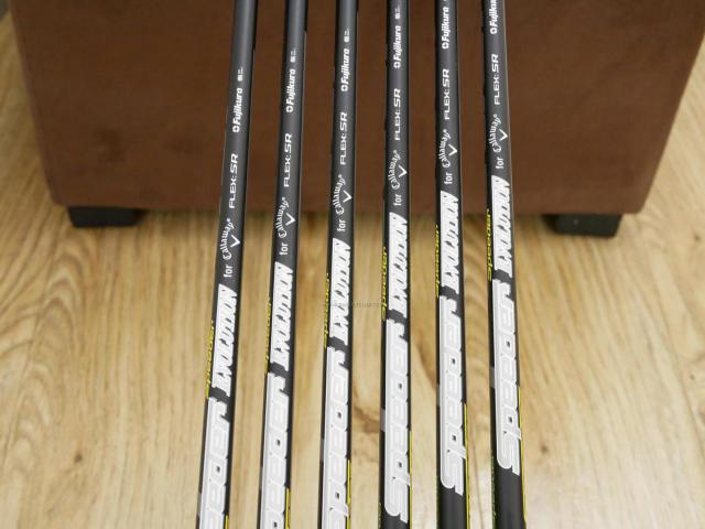 Iron set : Callaway : ชุดเหล็ก Callaway EPIC Forged Star (รุ่นท้อปสุด ปี 2020 ตีไกลกว่าปกติ 2 เบอร์) มีเหล็ก 6-Pw,Aw (6 ชิ้น) ก้านกราไฟต์ Fujikura Speeder Evolution Flex SR