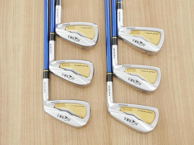 Iron set : Honma : **ก้าน 3 ดาว** ชุดเหล็ก Honma Tour World TW727P (Forged) มีเหล็ก 5-10 (6 ชิ้น) ก้านกราไฟต์ ARMRQ 8 (54) Flex R (3 ดาว)