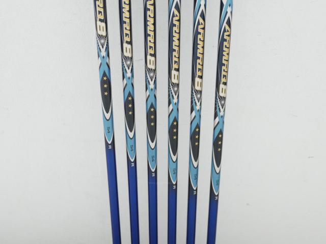 Iron set : Honma : **ก้าน 3 ดาว** ชุดเหล็ก Honma Tour World TW727P (Forged) มีเหล็ก 5-10 (6 ชิ้น) ก้านกราไฟต์ ARMRQ 8 (54) Flex R (3 ดาว)