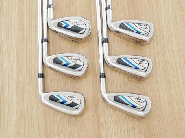 Iron set : XXIO : ชุดเหล็ก XXIO Cross 2 (ออกปี 2021 ตีไกลที่สุดของที่สุดจาก XXIO หน้าเด้งสุดๆ) มีเหล็ก 6-Pw,Aw (6 ชิ้น ตีไกลกว่าปกติ 2 เบอร์) ก้านเหล็ก NS Pro 860 DST Flex R