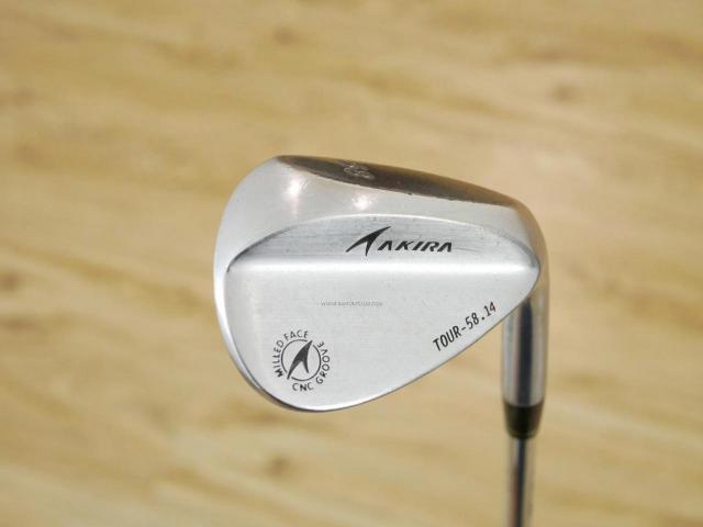 Wedge : Other : Wedge Akira Tour CNC Loft 58 ก้านเหล็ก Dynamic Gold Wedge