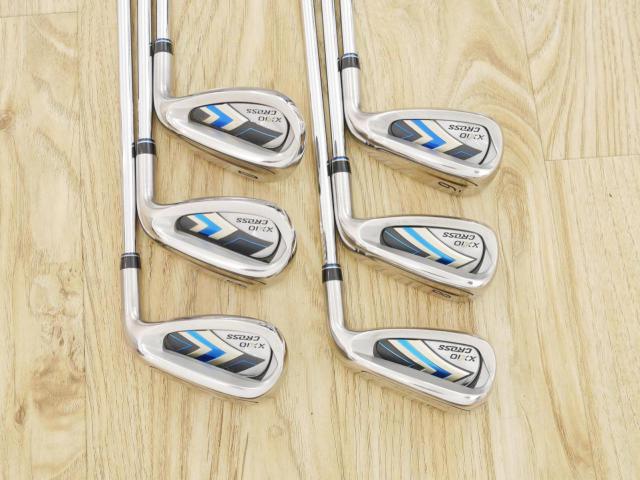 Iron set : XXIO : ชุดเหล็ก XXIO Cross 2 (ออกปี 2021 ตีไกลที่สุดของที่สุดจาก XXIO หน้าเด้งสุดๆ) มีเหล็ก 7-Pw,Aw,Dw (6 ชิ้น ตีไกลกว่าปกติ 2 เบอร์) ก้านเหล็ก NS Pro 860 DST Flex S