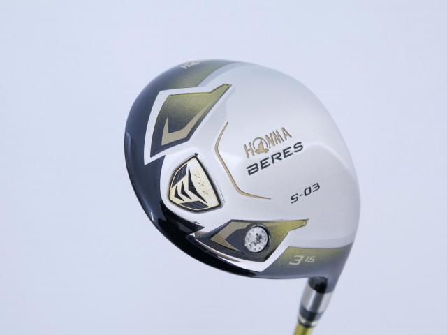 Fairway Wood : Honma : **ก้าน 3 ดาว** หัวไม้ 3 Honma Beres S-03 (ปี 2015) Loft 15 ก้าน ARMRQ 8 (49) Flex S (3 ดาว)