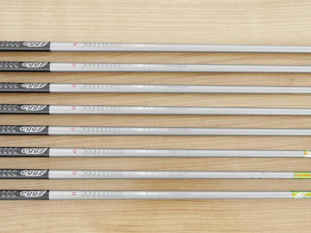 Iron set : PRGR : **มีตำหนิ** ชุดเหล็กกระเทย PRGR Egg PC (รุ่นปี 2019 ตีง่ายและไกลมากๆ โกงสุดๆ) มีเหล็ก 6-Pw,Aw,As,Sw (8 ชิ้น) ก้านกราไฟต์ M-40 Flex SR