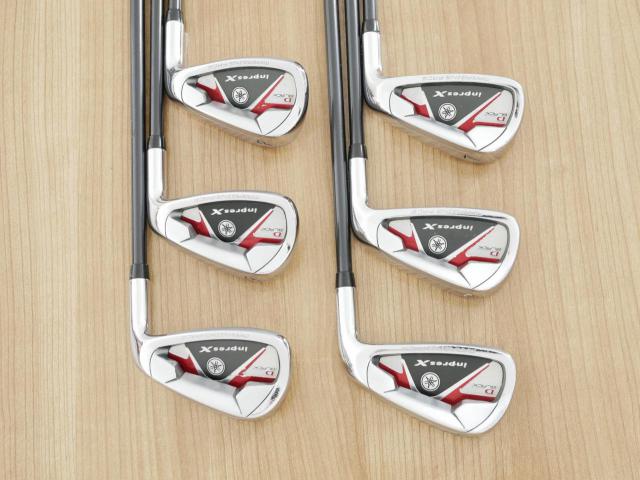 Iron set : Yamaha : ชุดเหล็ก Yamaha Inpres X D Black (หน้า Maraging เด้ง ไกลมากๆ) มีเหล็ก 5-Pw (6 ชิ้น) ก้านกราไฟต์ Flex SR