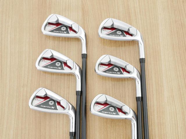 Iron set : Yamaha : ชุดเหล็ก Yamaha Inpres X D Black (หน้า Maraging เด้ง ไกลมากๆ) มีเหล็ก 5-Pw (6 ชิ้น) ก้านกราไฟต์ Flex SR