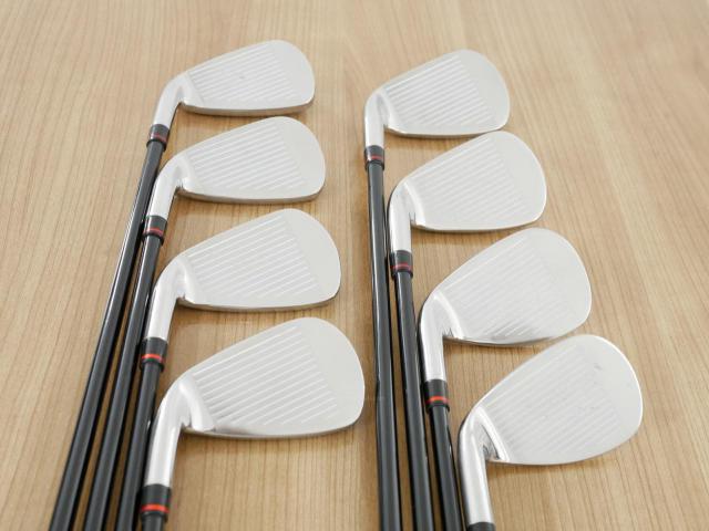 Iron set : Maruman : ชุดเหล็ก Maruman Red-V (ใบใหญ่ ตีง่าย) มีเหล็ก 5-Pw,Aw,Sw (8 ชิ้น) ก้านกราไฟต์ Flex S