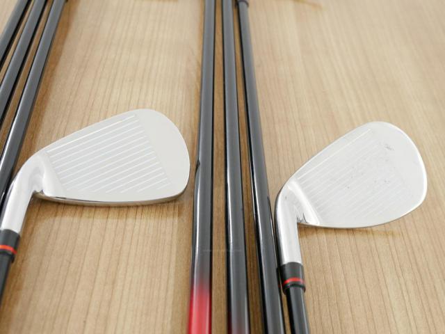 Iron set : Maruman : ชุดเหล็ก Maruman Red-V (ใบใหญ่ ตีง่าย) มีเหล็ก 5-Pw,Aw,Sw (8 ชิ้น) ก้านกราไฟต์ Flex S