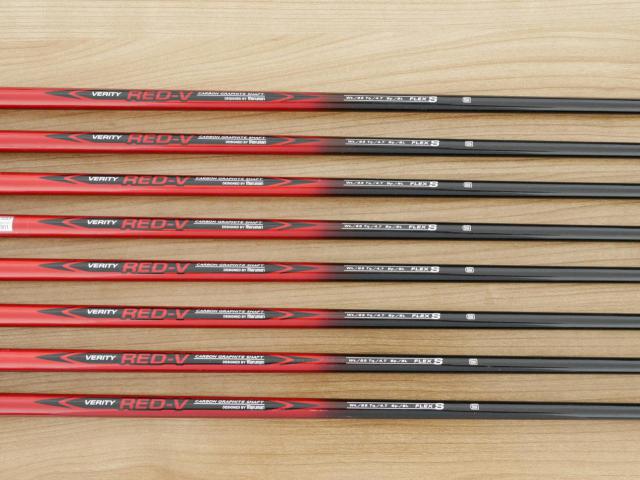 Iron set : Maruman : ชุดเหล็ก Maruman Red-V (ใบใหญ่ ตีง่าย) มีเหล็ก 5-Pw,Aw,Sw (8 ชิ้น) ก้านกราไฟต์ Flex S